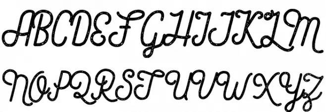 Loveolline Rough F Schriftart Groß