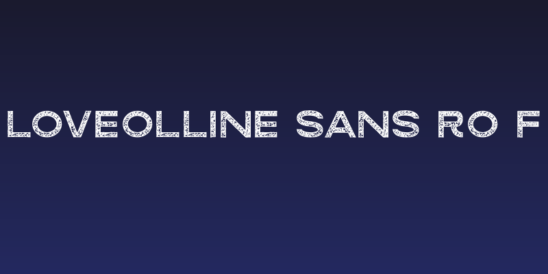 Loveolline Sans Ro F Social Header