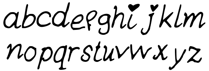 Lovepoem Font LOWERCASE