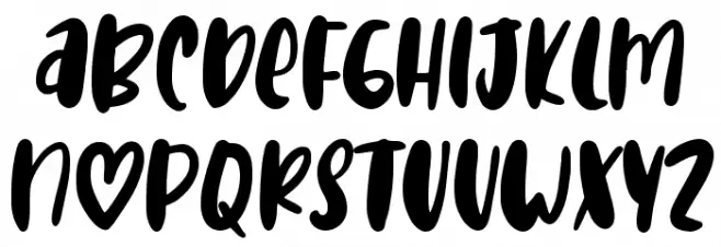 Lover Loves Caratteri MINUSCOLO