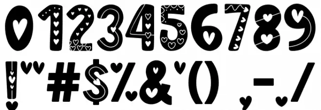 Lover Font OTHER CHARS