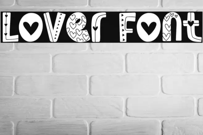 Lover Font examples