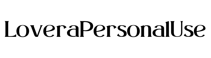 Lovera Personal Use  Free Fonts Download