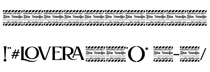 Lovera Personal Use Font OTHER CHARS