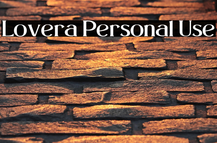 Lovera Personal Use Example 1