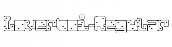 Loverboi-Regular Schriftart