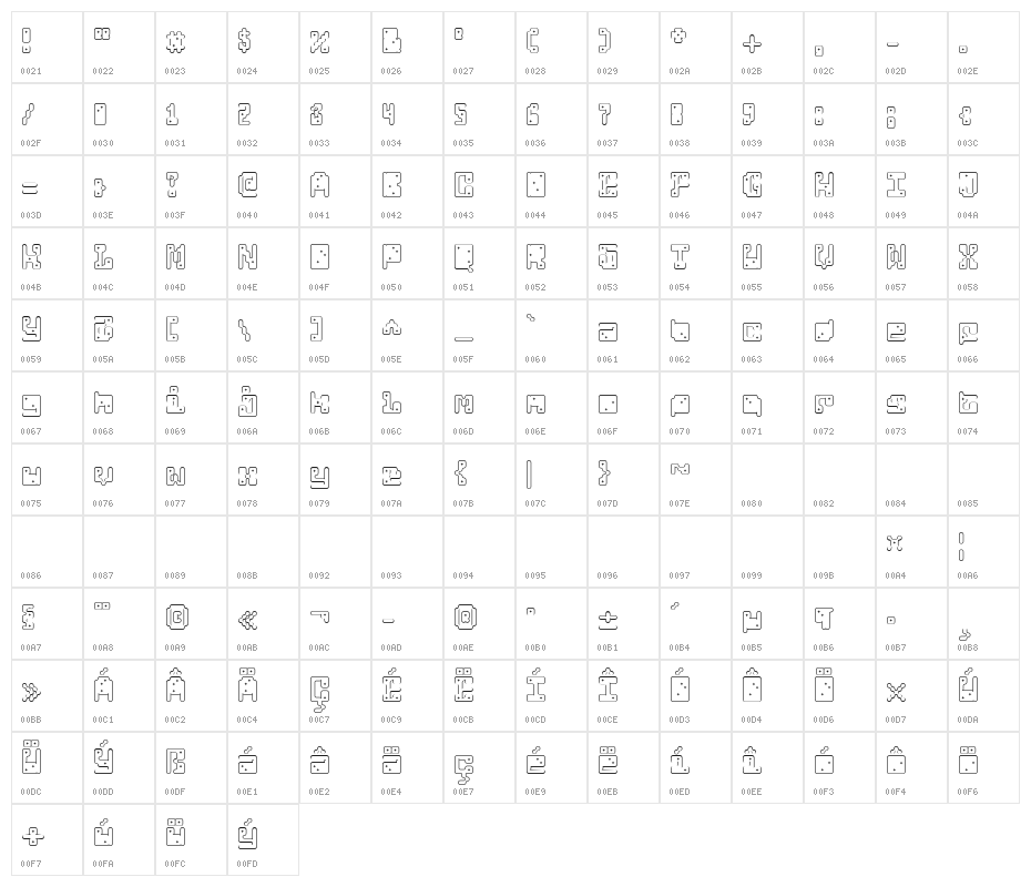 Loverboi-Regular Character Map
