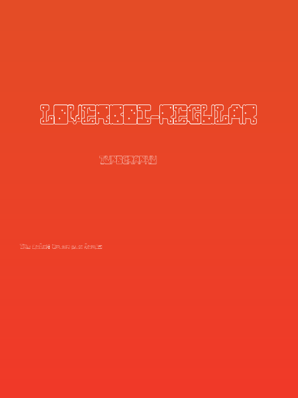 Loverboi-Regular Poster