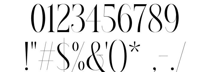 LovericaDEMO Font OTHER CHARS