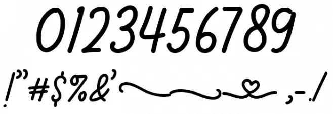 Loverine Font OTHER CHARS