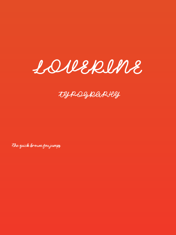 Loverine Poster