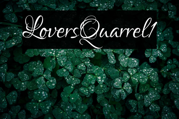 Lovers Quarrel1 Example 1