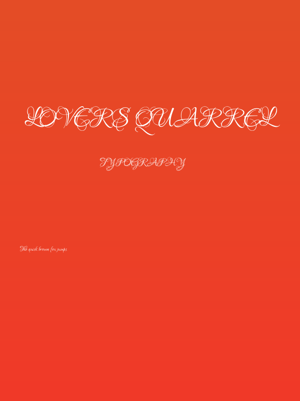 Lovers Quarrel Poster