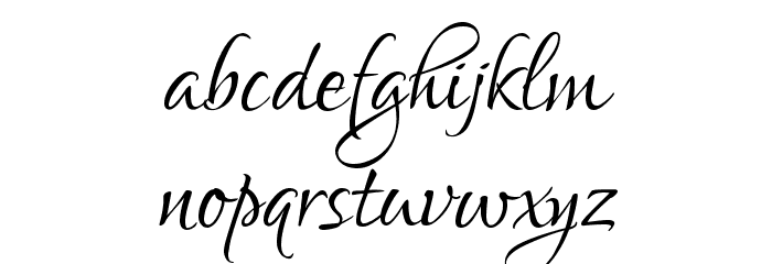 Lovers Quarrel Font LOWERCASE