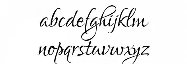 Lovers Quarrel Font LOWERCASE