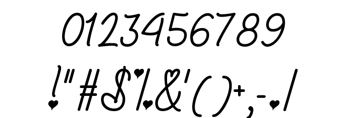 Lovers in February Font Alte caractere