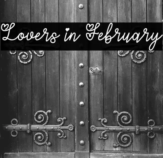 Lovers in February Font examples