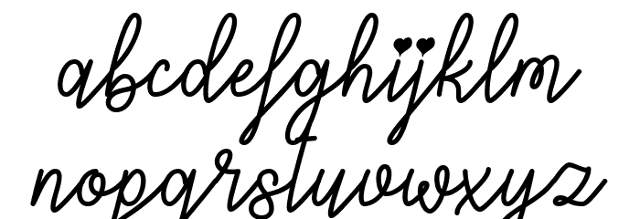 Lovers in February Font LOWERCASE