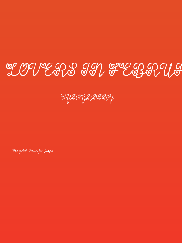 Lovers in February Poster