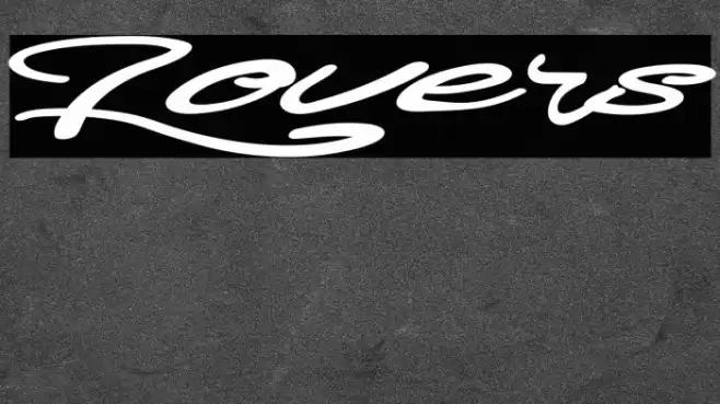 Lovers Font examples