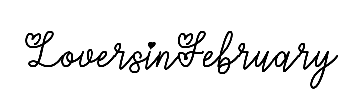 LoversinFebruary  font caratteri gratis