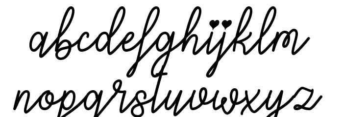 LoversinFebruary Font LOWERCASE