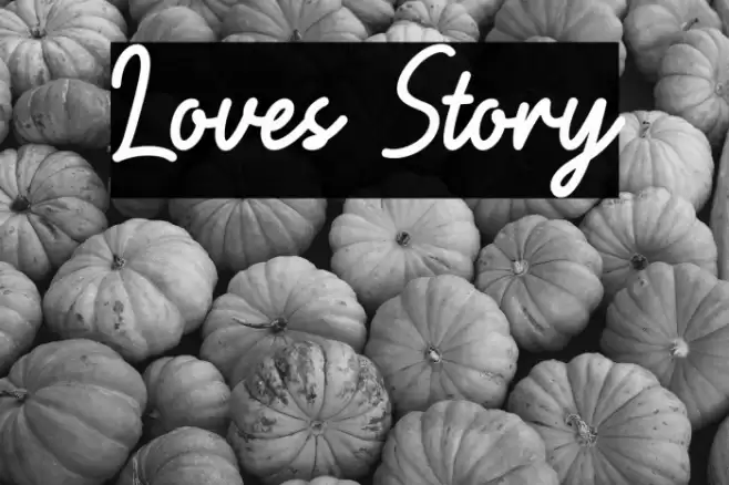 Loves Story Font examples