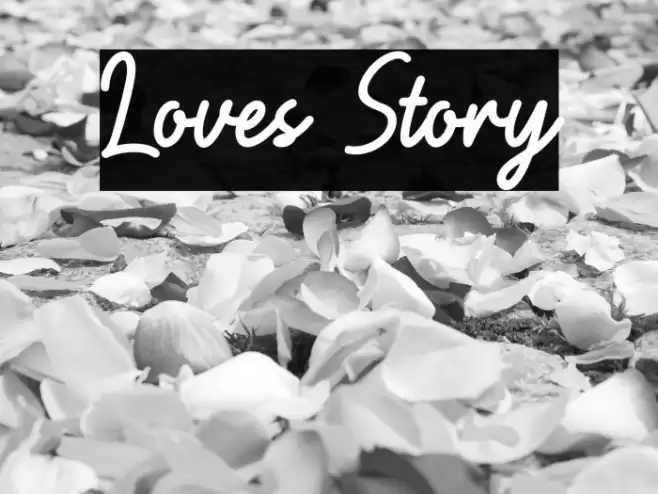 Loves Story Font examples