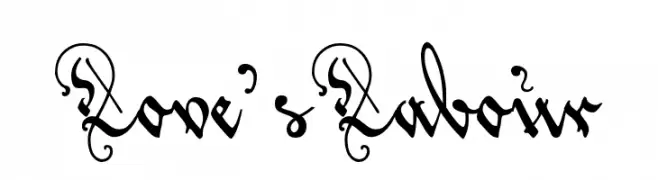 Love'sLabour  Frei Schriftart Herunterladen