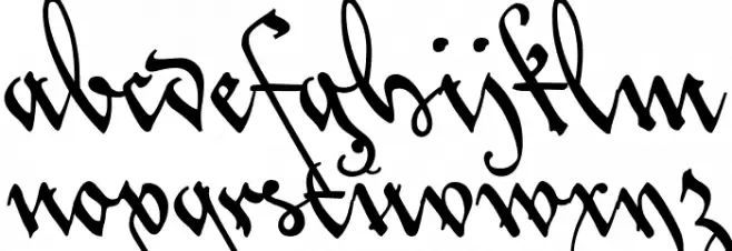 LovesLabour Schriftart Kleinbuchstaben