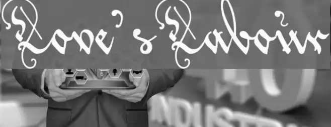 Love'sLabour Font examples