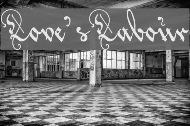 Love'sLabour Font examples