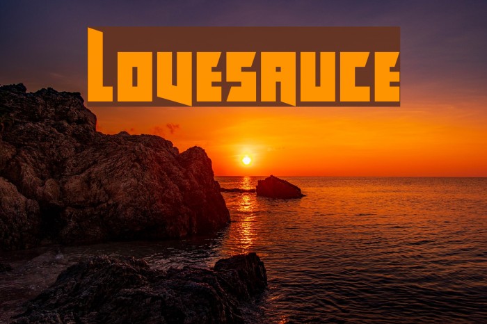 Lovesauce Font examples