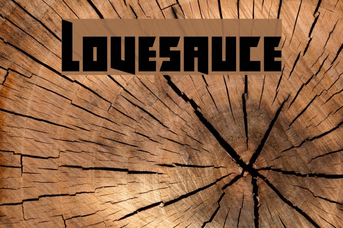 Lovesauce Font examples
