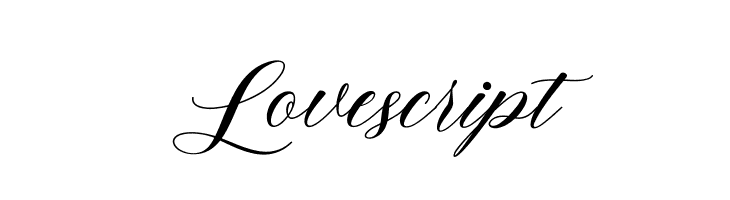 Lovescript  नि: शुल्क फ़ॉन्ट्स डाउनलोड