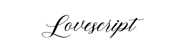 Lovescript  フリーフォントのダウンロード