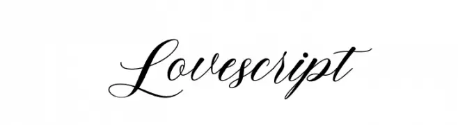 Lovescript  les polices de caractères gratuit tlcharger