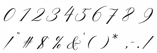 Lovescript Font OTHER CHARS