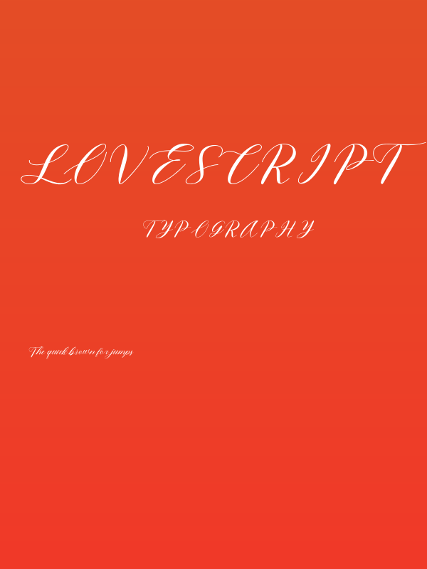 Lovescript Poster