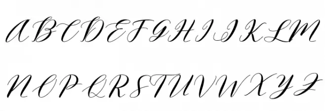 Lovescript Schriftart Groß