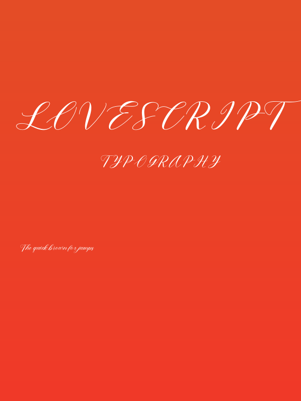 Lovescript Poster
