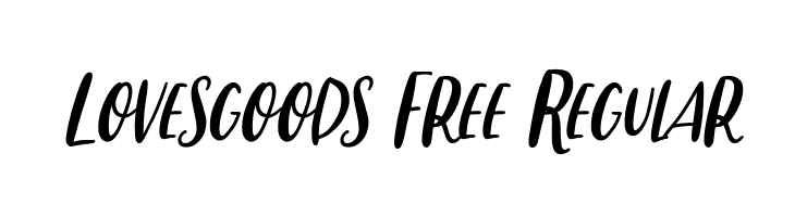 Lovesgoods Free Regular  免费字体下载
