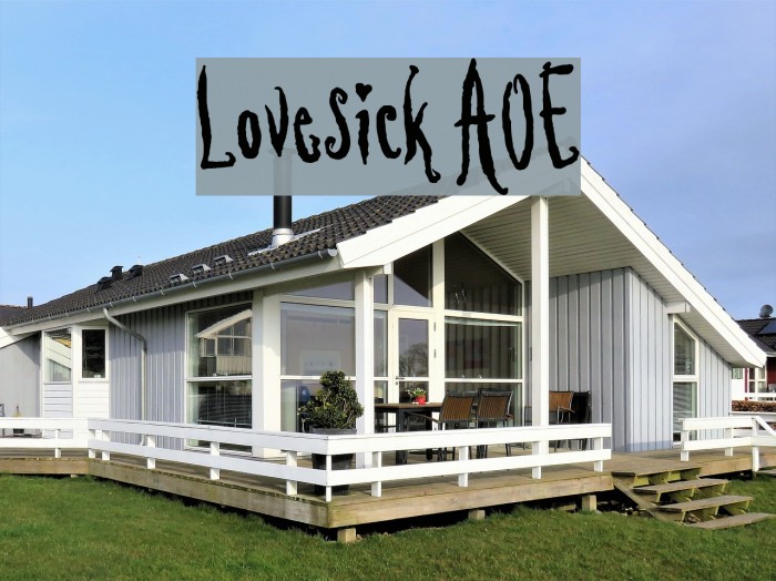 Lovesick AOE Font examples