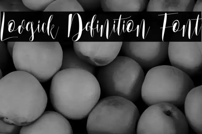 Lovesick Definition Font Font examples