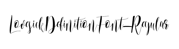 LovesickDefinitionFont-Regular  Frei Schriftart Herunterladen