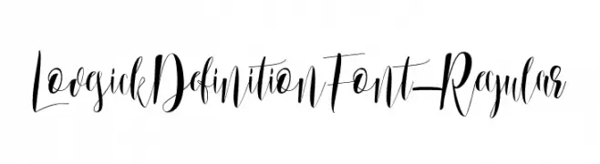 LovesickDefinitionFont-Regular  Frei Schriftart Herunterladen