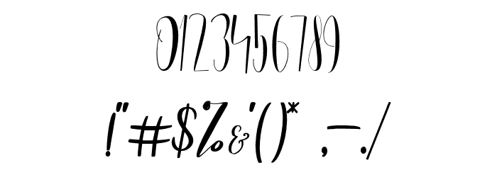 LovesickDefinitionFont-Regular Font OTHER CHARS