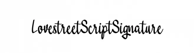 Lovestreet Script Signature  フリーフォントのダウンロード
