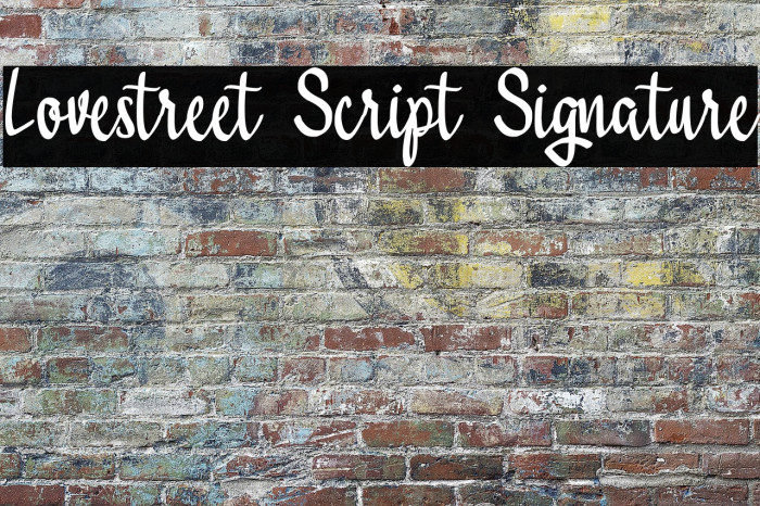 Lovestreet Script Signature Example 1