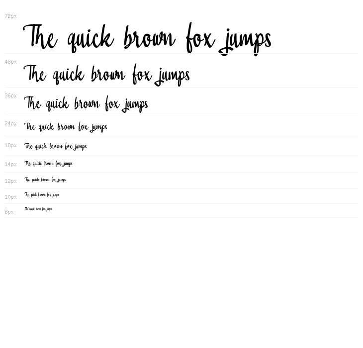 Lovestreet Script Signature Waterfall